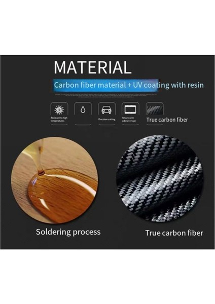 Lexus Es 2018-2023 Için Gerçek Karbon Fiber Araç Iç Döşeme Aksesuarları Için Araba Kapısı Pedi Kapı Çarpışma Önleyici Yastık (Yurt Dışından) fırsatları