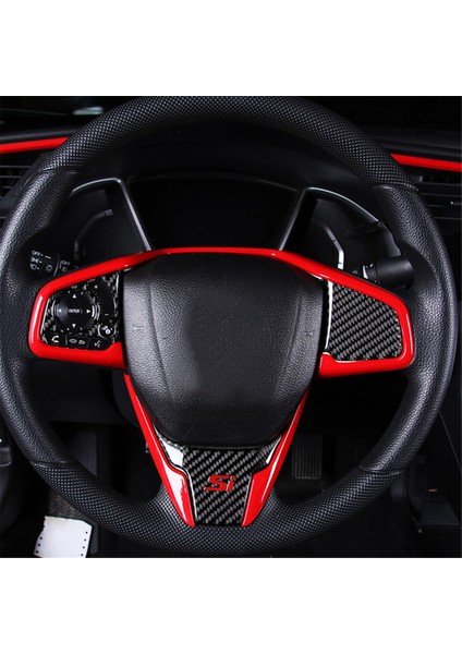 Honda Civic 2016-2020 Için Kırmızı Araba Iç Direksiyon Simidi Kılıfı Döşemesi 10. (Yurt Dışından) modelleri