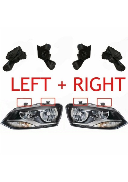 Vw Polo 09-17 Için 1 Çift Ön Far Montaj Braketi Kiti 6R0998226 (Yurt Dışından) fırsatları