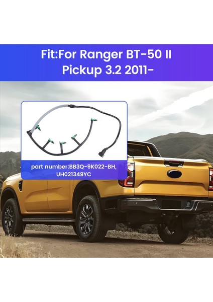 BB3Q-9K022-BH Yakıt Geri Dönüş Hattı Depo Hattı Hortum Borusu Enjektör Hortumu Ford Ranger Mazda Bt-50 Iı Pickup 3.2 2011- (Yurt Dışından) fırsatları