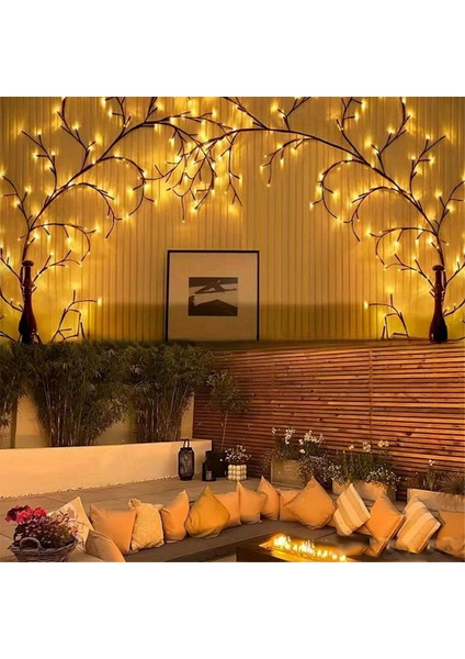 72LEDS Bükülebilir Söğüt Rattan Lamba, Rattan Ağaç Dekoratif Lamba (Yurt Dışından) fiyatları