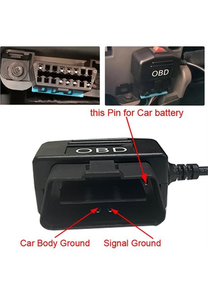 Düşük Voltaj Koruması Için Araç Dvr Sabit Kablo Kiti 5V 3A USB Portu Araç Şarj Kablosu Obd Araç Kamerası 24 Saat Park Izleme Aksesuarı (Yurt Dışından) modelleri
