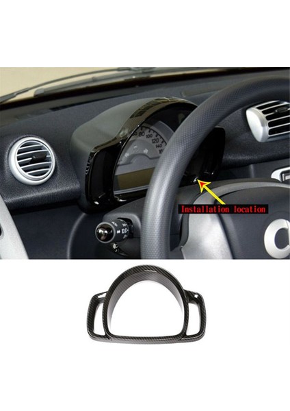 Mercedes-Benz Smart Fortwo 09-15 Orta Konsol Gösterge Paneli Çerçevesi Dekoratif Çerçeve Karbon Fiber Doku Stili (Yurt Dışından) modelleri