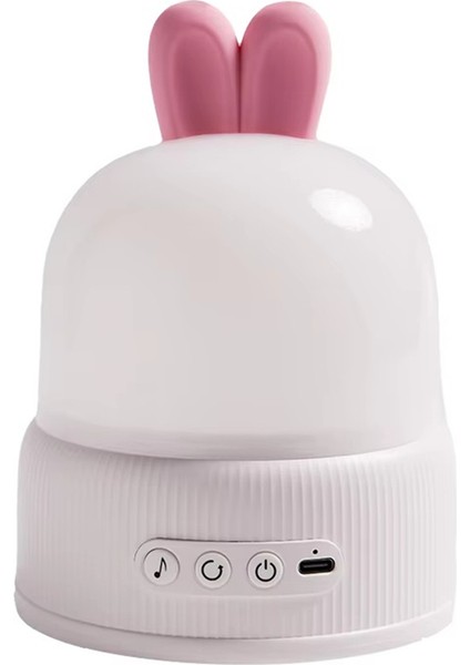 Çocuklar Için Sevimli Tavşan Projektör Işığı Okyanus Projeksiyon Uyku Lambası (Yurt Dışından)