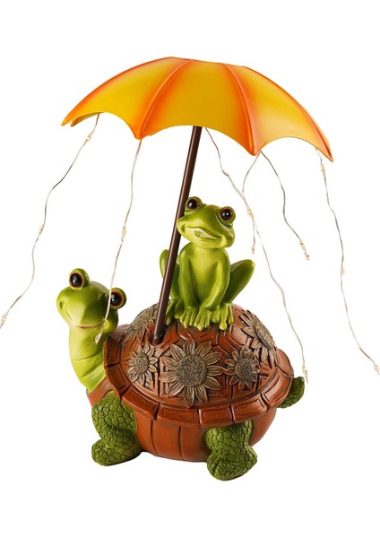 Güneş Enerjili Bahçe Heykeli Kaplumbağa Kurbağa Açık Hava Heykeli Bahçe Kaplumbağası Heykeli (Yurt Dışından)