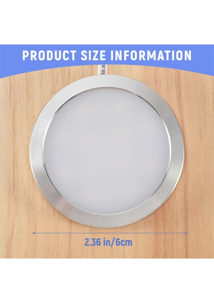 12V LED Işık Rv Kamp Römork Tekne Iç Tavan Aşağı Tavan Lambası Sıcak Beyaz (Yurt Dışından) fırsatları