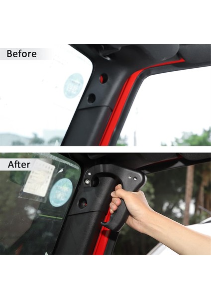 Jeep Wrangler Jk 2007-2017 Iç Aksesuarlar Için Telefon Tutuculu Ön Kapı Üst Tutma Kolu (Yurt Dışından) modelleri