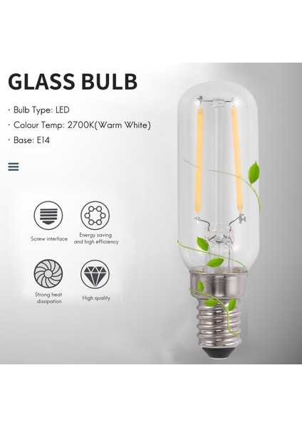 2x E14 3W LED Davlumbaz Davlumbaz Ampulü Sıcak Beyaz (Yurt Dışından) fiyatları