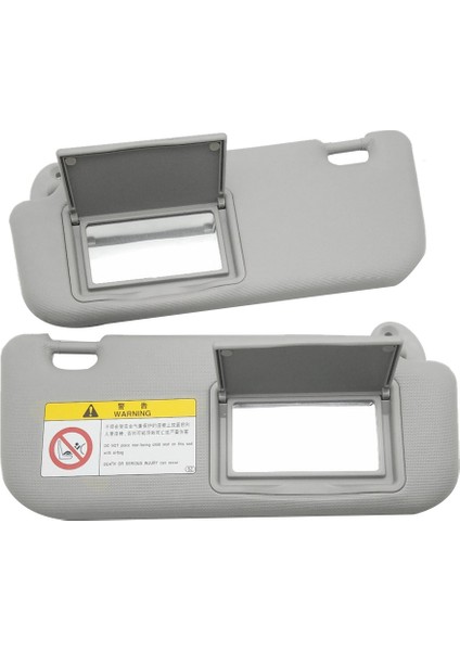 Toyota Corolla 2014, 2015, 2016, 2017 Için 74320-02B21, 74310-02K91 Araç Güneşliği, Aynalı Otomatik Aksesuarlar Gri (Yurt Dışından) modelleri