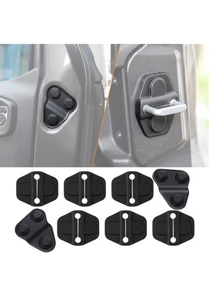 Jeep Wrangler Jl 2018-2024 Gladiator Jt 2020-2024 Aksesuarları Için Kapı Vidası Koruyucu Kapak Trim Kapı Kilidi Kapağı (Yurt Dışından) modelleri