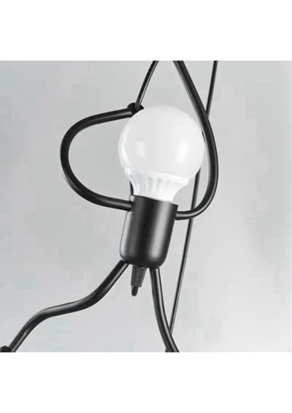 Vintage Demir Heykelcik Modern Sanat Avize LED Tavan Lambası (Yurt Dışından) fırsatları