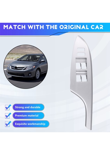 Toyota Corolla 2007-2013 Için Sol Ön Sol Direksiyon Elektrikli Cam Kaldırma Kontrol Anahtarı Paneli Kapak Çerçevesi (Yurt Dışından) indirimleri