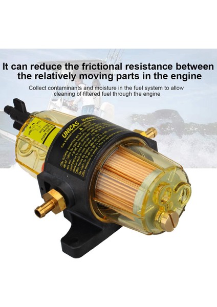 Yamaha Suzuki Tohatsu Mercury Dıştan Takma Motor Için Anahtarlı UF-10K Yakıt Filtresi Yakıt-Su Ayırıcı Tertibatı (Yurt Dışından) modelleri