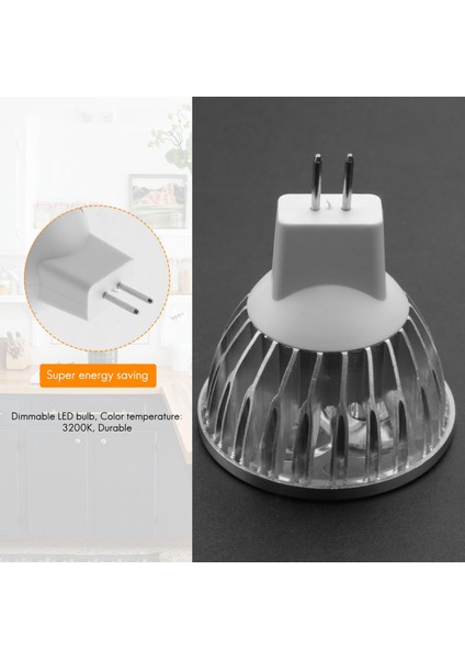 4W Kısılabilir MR16 LED AMPUL/3200K Sıcak Beyaz LED Spot/50 Watt Eşdeğeri Çift Pinli Gu5.3 TABAN/330 (Yurt Dışından) modelleri