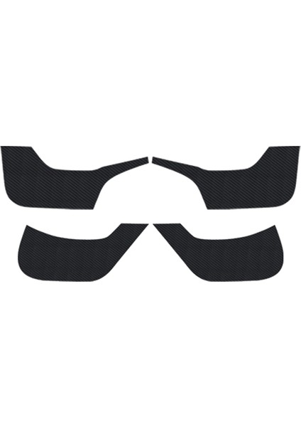 Tesla Model 3 Araba Koltuğu Koruma Deri Minderi M3 Karbon Fiber A Için Araba Koltuğu Tekmeleme Önleyici Mat Koltuk Yanı Kir Önleyici Ped (Yurt Dışından)