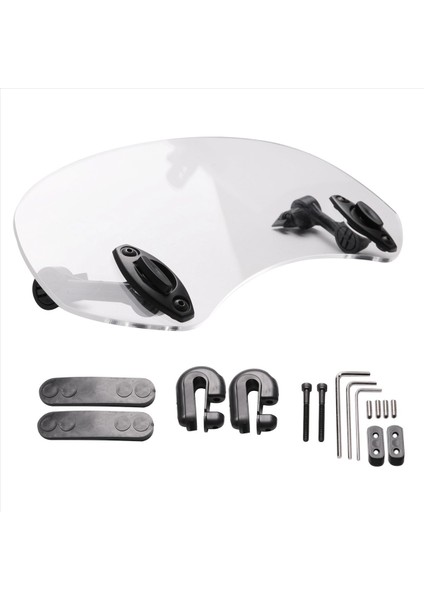 Şeffaf Renkli Evrensel Motosiklet Ayarlanabilir Rüzgar Siperi Uzatma Rüzgarlık Rüzgarlık 28,5X12X21CM (Yurt Dışından) modelleri