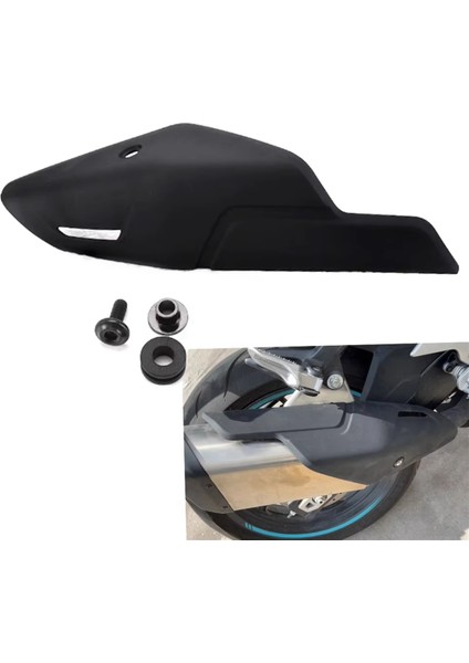 Motosiklet Egzoz Borusu Susturucu Susturucu Koruyucu Kapak Deco Guard Cfmoto 450SR 6AQV-021001-1000 CF450SR SR450 Için (Yurt Dışından) fırsatları