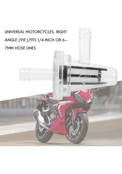 Kawasakı Yamaha Için 3 Adet Evrensel Motosiklet Dik Açılı Sıralı Yakıt Filtresi 1/4 Inç 6mm Hortum Hatları (Yurt Dışından) modelleri
