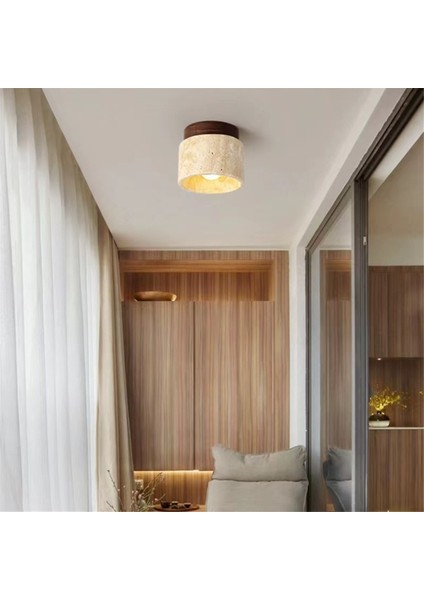 Japon Tarzı Wabi-Sabi Ahşap Tavan Lambası E27 Üç Renk A (Yurt Dışından) fiyatları