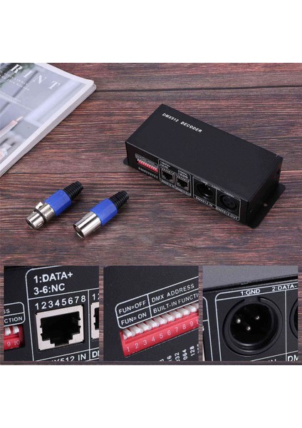 Dmx 512 4ch x 8A Dekoder LED Kontrol Cihazı 4 Kanal Sürücü Rgbw LED Bant Dc 12V - 24V (Yurt Dışından) fırsatları
