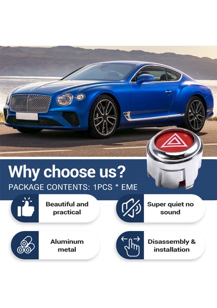 Bentley Continental Gt Için Çift Flaşlı Acil Durum Işık Anahtarı 3W0959676E (Yurt Dışından) indirimleri