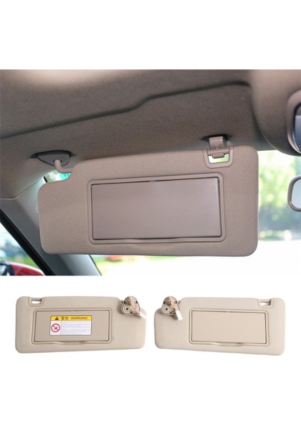 Zotye T700 T800 Için Bej Rengi Makyaj Aynalı Araç Sol Sağ Güneşliği (Yurt Dışından) fırsatları