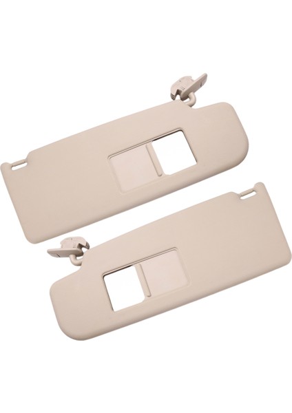 Skoda Octavia 2007-2014 Için Makyaj Aynalı 1 Çift Araba Güneşliği 1ZD857551/552 5JD857551/552 Bej (Yurt Dışından)