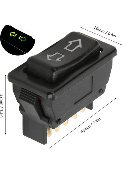 Adet 5 Pin Elektrikli Cam Anahtarı Araba Evrensel Cam Kaldırma Sürücü Anahtarları Yeşil Işık DC12V 24V Araba Cam Anahtarı (Yurt Dışından) fiyatları