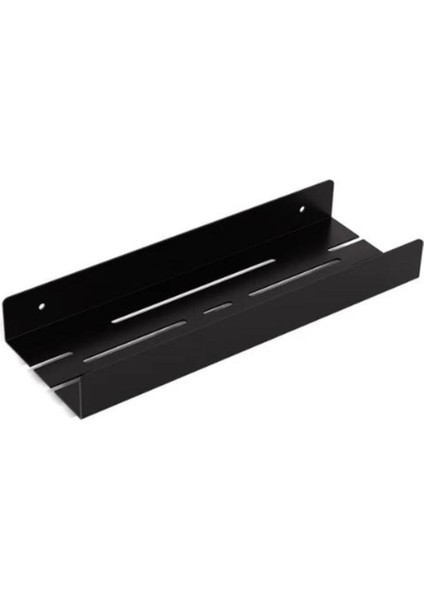 Şık Siyah Metal Banyo Rafı, Duş ve Şampuanlık Düzenleyici