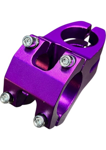 Bisiklet Alüminyum Direksiyon Kısa 40MM Gidon Boğaz Set 78 cm Yedek Parçası Mor Renk fiyatları