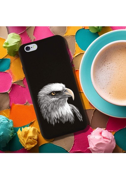 iPhone 6 Plus ile Uyumlu Kartal (0214C) Tasarımlı Siyah Lansman Kılıf fırsatları