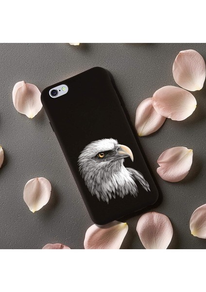 iPhone 6 Plus ile Uyumlu Kartal (0214C) Tasarımlı Siyah Lansman Kılıf