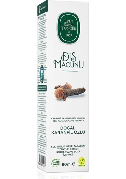 Doğal Karanfil Diş Macunu 90G, Sağlıklı ve Ferahlatıcı Temizlik fiyatları