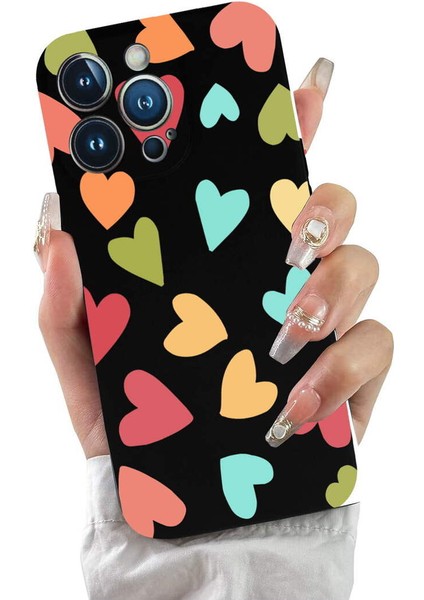 iPhone 13 Pro ile Uyumlu Tropikal Kalpler (0214B) Tasarımlı Siyah Lansman Kılıf fiyatları