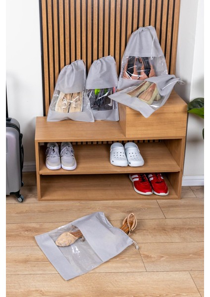 10 Adet Pencereli Ayakkabı Saklama Çantası Dolap Çekmece Valiz Düzenleyici Seyahat Çantası Hurç fırsatları