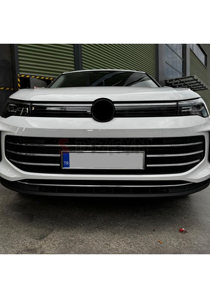 VW Tiguan 3 Krom Ön Tampon Çıta Seti 7 Prç. 2024 Üzeri A+ Kalite