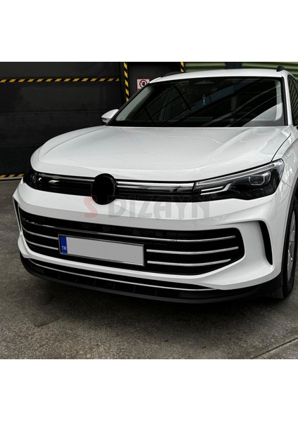 VW Tiguan 3 Krom Ön Tampon Çıta Seti 7 Prç. 2024 Üzeri A+ Kalite