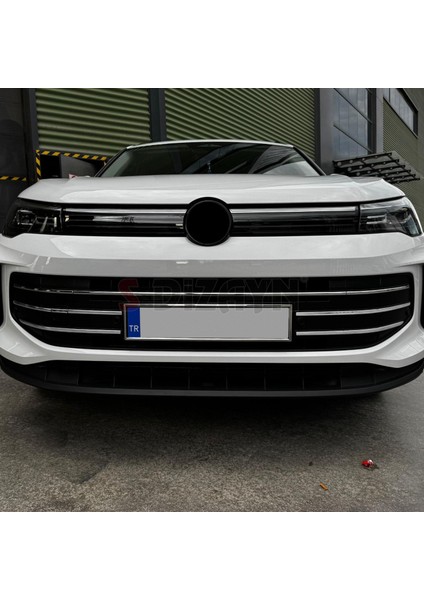 VW Tiguan 3 Krom Ön Tampon Çıtası 6 Prç. 2024 Üzeri A+ Kalite