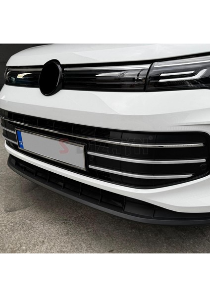 VW Tiguan 3 Krom Ön Tampon Çıtası 6 Prç. 2024 Üzeri A+ Kalite