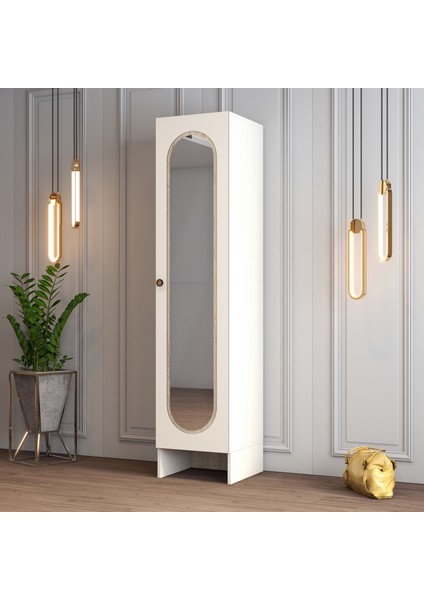 Münih 1 Kapaklı (3) Gardırop Krem / Traverten Mermer fiyatları