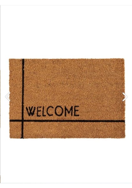 Kapı Önü Paspası, Hoş Karşılamayı Simgeleyen, 60X40 Cm, Canlı Sarı Renk.