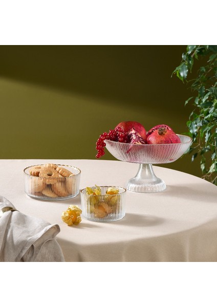 Pierre 3 Parça Cam Servis Ikram Seti