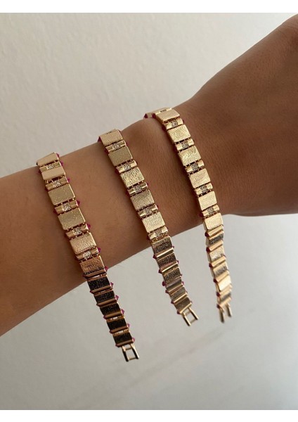 Özel Seri Pembe Taşlı Blur Desen Bileklik fiyatları