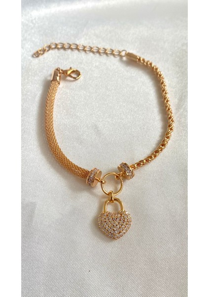 Zincir Kilit Kalp Model Bileklik fırsatları