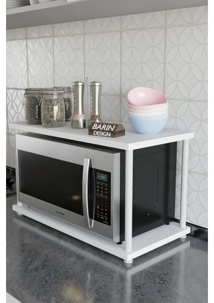 Çevir Kur Mutfak Tezgah Üstü Mikrodalga Rafı Beyaz Demir Organizer Stand Baharatlık Raf Sistemleri fiyatları