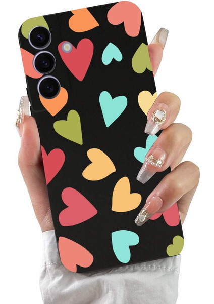 Samsung Galaxy S24 ile Uyumlu Tropikal Kalpler (0214B) Tasarımlı Siyah Lansman Kılıf fiyatları