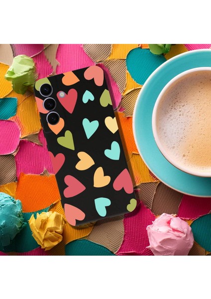 Samsung Galaxy S24 ile Uyumlu Tropikal Kalpler (0214B) Tasarımlı Siyah Lansman Kılıf fırsatları