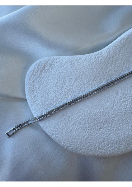 Zirkon Taşlı Su Yolu Bileklik