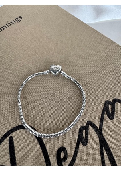 316L Çelik Gümüş Renk Işleme Detay Charm Kadın Bileklik modelleri