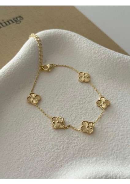 Minimal 5'li Yonca Bileklik